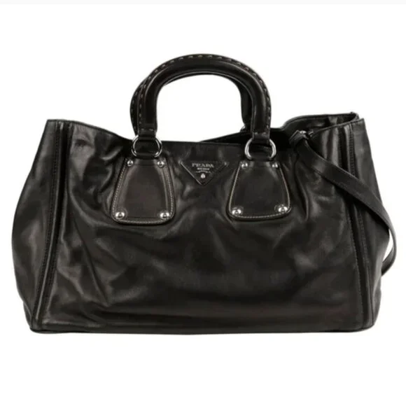 PRADA Soft Calf Leather Black  Crossbody Bag - Picture 5 of 11